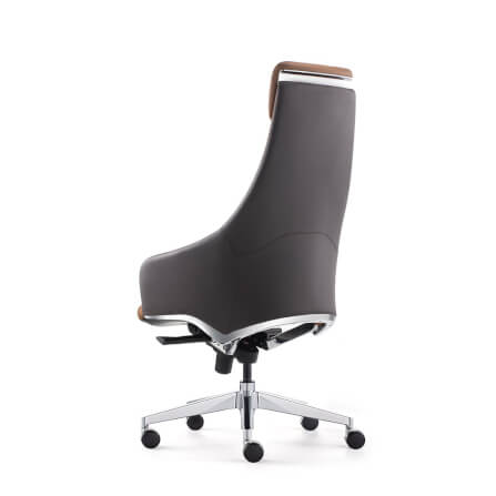 เก้าอี้ผู้บริหารหนังแท้ DF PROCHAIR รุ่น Royal Chair สีน้ำตาล_5